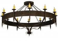 2nd Avenue Designs Blue 131478 - 72" Wide Warwick 12 LT W/Downlights Chandelier