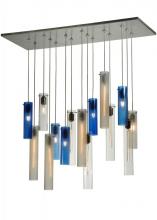 2nd Avenue Designs Blue 133568 - 48" Long Cilindro 15 LT Cascading Pendant