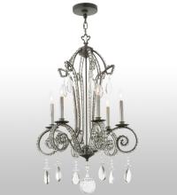 2nd Avenue Designs Blue 137321 - 24"W Lucerne 6 LT Chandelier