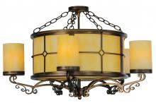 2nd Avenue Designs Blue 139481 - 30" Wide Standford 10 Light Semi-Flushmount
