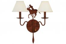 2nd Avenue Designs Blue 140707 - 18" Wide High Plains Rider 2 Light Wall Sconce