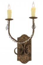 2nd Avenue Designs Blue 144397 - 14"W Samuel 2 LT Wall Sconce