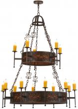 2nd Avenue Designs Blue 145918 - 48"W Toscano 15 LT Two Tier Chandelier