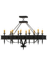 2nd Avenue Designs Blue 151155 - 66"L Calandra 10 LT Oblong Chandelier