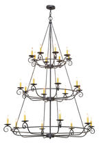 2nd Avenue Designs Blue 151278 - 60"W Estrella 24 LT Three Tier Chandelier