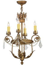 2nd Avenue Designs Blue 152132 - 18"W Antonia 4 LT Chandelier