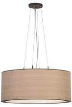 2nd Avenue Designs Blue 153283 - 24"W Cilindro White Oak Veneer Pendant