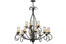 2nd Avenue Designs Blue 156193 - 48"W Sienna 15 LT Two Tier Chandelier