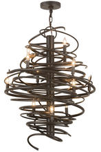 2nd Avenue Designs Blue 157562 - 28" Wide Cyclone 12 Light Chandelier