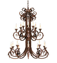 2nd Avenue Designs Blue 158718 - 48" Wide Serratina Chandelier