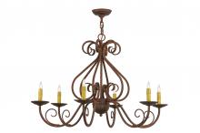 2nd Avenue Designs Blue 160224 - 36" Wide Jenna 6 Light Chandelier