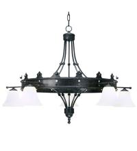 2nd Avenue Designs Blue 160695 - 42" Wide Strada 5 Light Chandelier