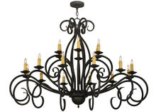 2nd Avenue Designs Blue 165142 - 60" Wide Sienna 18 LT Two Tier Chandelier