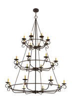 2nd Avenue Designs Blue 166524 - 60" Wide Estrella 24 Light Three Tier Chandelier