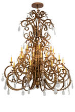 2nd Avenue Designs Blue 168059 - 60" Wide Serratina 32 Light Chandelier