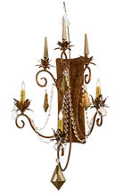 2nd Avenue Designs Blue 169773 - 21" Wide Minuet 3 Light Wall Sconce