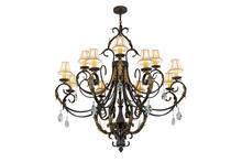 2nd Avenue Designs Blue 169781 - 54"W Ingrid 12 LT Chandelier