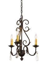 2nd Avenue Designs Blue 173174 - 18" Wide French Elegance 3 Light Chandelier