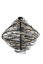 2nd Avenue Designs Blue 173834 - 79" Wide Cyclone 36 Light Chandelier