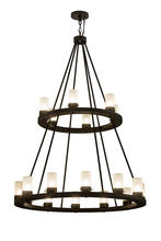 2nd Avenue Designs Blue 174738 - 42"W Loxley 18 LT Two Tier Chandelier