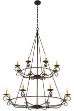 2nd Avenue Designs Blue 181462 - 54" Wide Estrella 16 Light Two Tier Chandelier