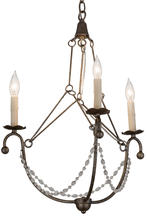 2nd Avenue Designs Blue 182545 - 22"W Kaitlynn 3 LT Chandelier