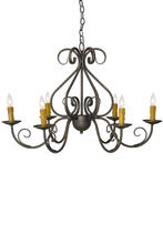 2nd Avenue Designs Blue 182580 - 36" Wide Jenna 6 Light Chandelier