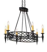 2nd Avenue Designs Blue 18600 - 43" Wide Topridge 6 Light Chandelier