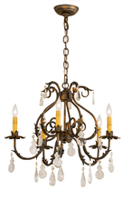 2nd Avenue Designs Blue 187262 - 24"W Chantilly 5 LT Chandelier