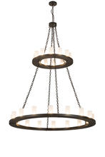 2nd Avenue Designs Blue 187925 - 60"W Loxley 28 LT Two Tier Chandelier