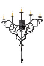 2nd Avenue Designs Blue 189167 - 36"W Fleur De Lys Wall Sconce