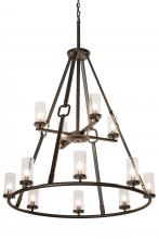 2nd Avenue Designs Blue 189559 - 38"W Loxley Hugo 12 LT Chandelier