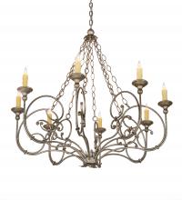 2nd Avenue Designs Blue 193952 - 42" Wide Rachelle 8 Light Chandelier