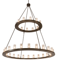 2nd Avenue Designs Blue 202215 - 72" Wide Loxley 36 Light Two Tier Chandelier