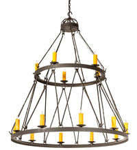 2nd Avenue Designs Blue 204942 - 60" Wide Lakeshore 15 Light Two Tier Chandelier