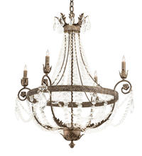 2nd Avenue Designs Blue 212391 - 34" Wide Antonia 4 Light Chandelier