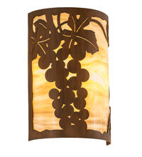 2nd Avenue Designs Blue 213910 - 8" Wide Grape Ivy Wall Sconce