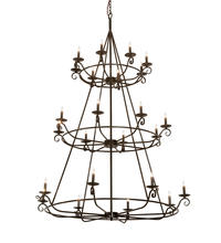 2nd Avenue Designs Blue 214036 - 60" Wide Estrella 24 Light Three Tier Chandelier