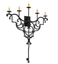 2nd Avenue Designs Blue 216227 - 36" Wide Fleur de Lys 5 Light Wall Sconce