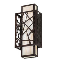 2nd Avenue Designs Blue 217647 - 8" Wide Quadrato Rich Umador Wall Sconce