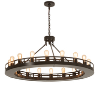 2nd Avenue Designs Blue 220284 - 48" Wide Barbury 18 Light Chandelier