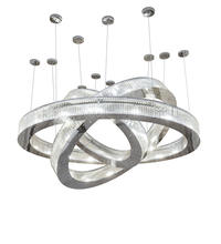 2nd Avenue Designs Blue 222595 - 90" Wide Beckam 3 Ring Chandelier