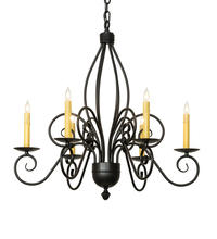 2nd Avenue Designs Blue 227498 - 28" Wide Squire 6 Light Chandelier