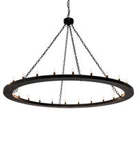 2nd Avenue Designs Blue 231316 - 72" Wide Loxley 24 Light Chandelier