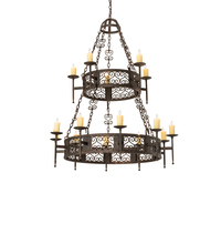 2nd Avenue Designs Blue 242818 - 48" Wide Toscano 15 Light Two Tier Chandelier