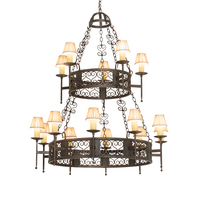 2nd Avenue Designs Blue 244797 - 48" Wide Toscano 15 Light Two Tier Chandelier