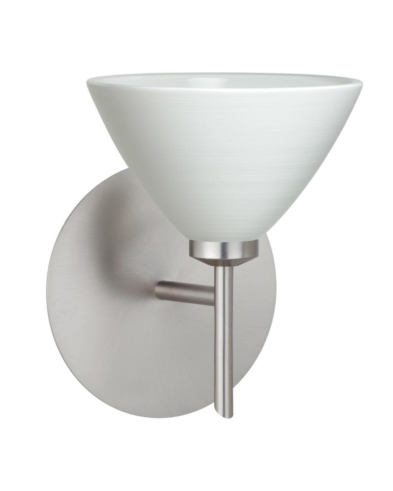 Besa Wall Domi Satin Nickel Chalk 1x5W LED