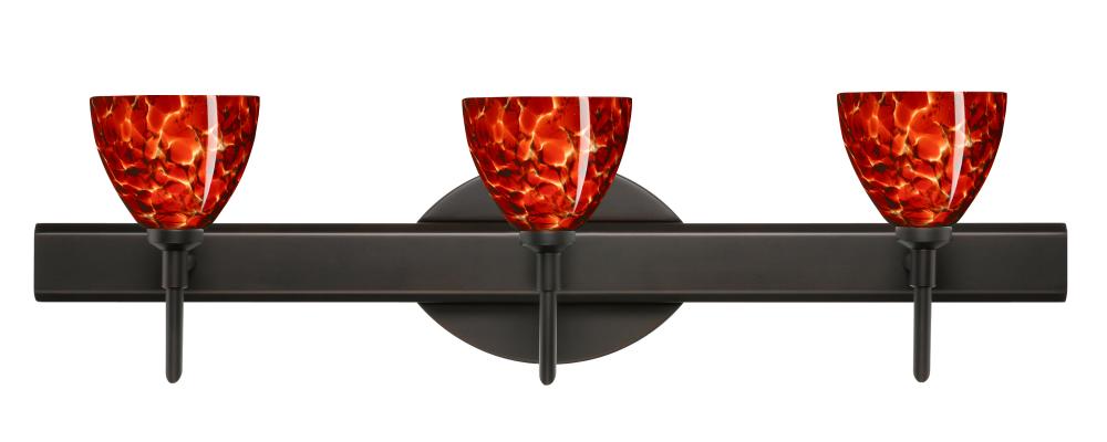 Besa Divi Wall 3SW Garnet Bronze 3x5W LED