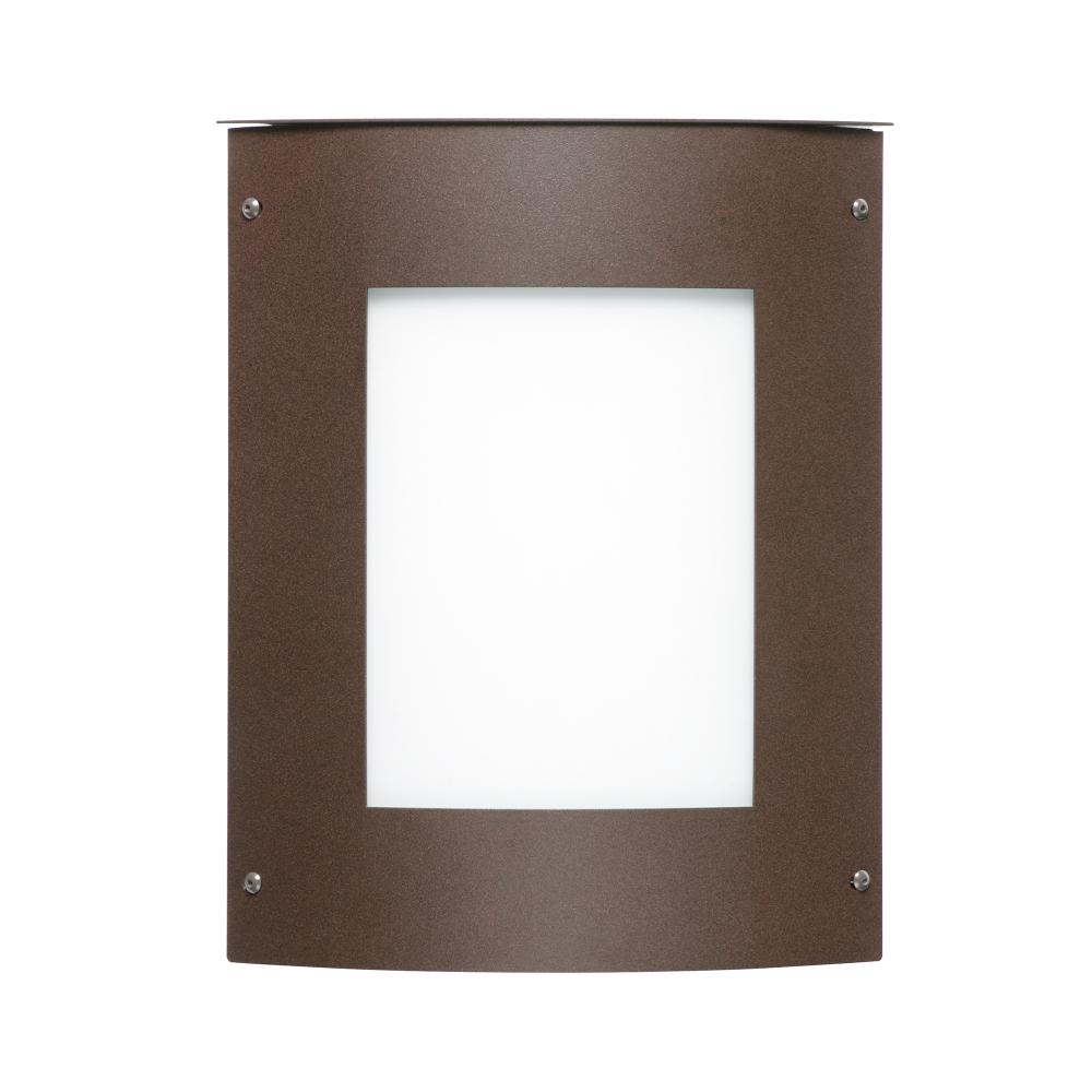 Besa Outdoor Moto 11 Square Bronze White Acrylic 1x5W LED