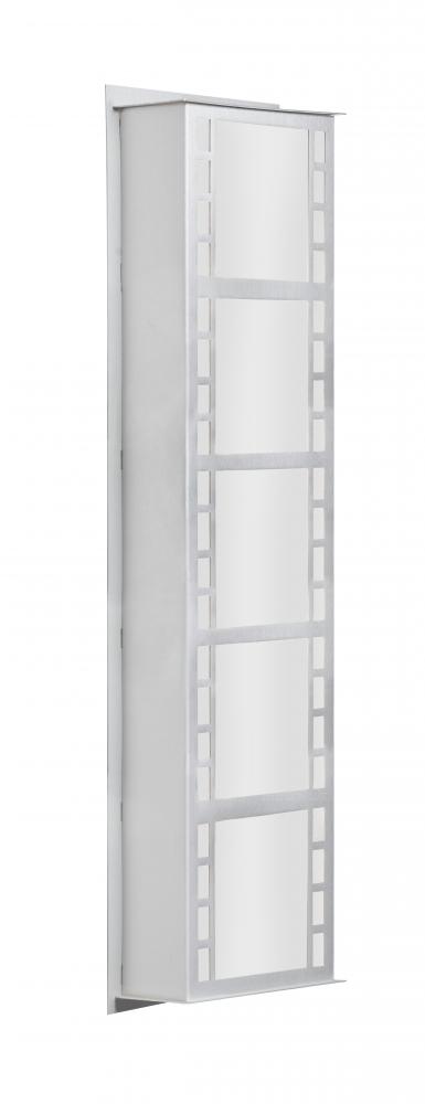 Besa Outdoor Napoli 26 Brushed Aluminum White Acrylic 3x9W LED